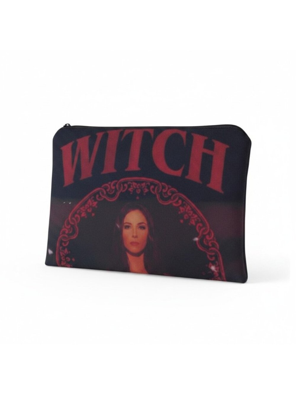 The Witch Black Cosmetic Bag Love Travel Makeup Zipper Pouch Witchy Halloween
